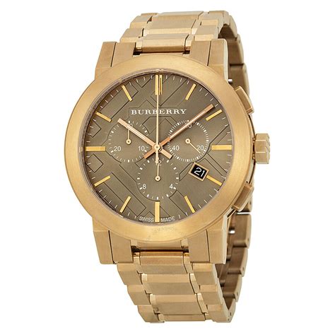 burberry bu9353 price in india|Burberry Taupe Chronograph Dial Rose Gold Plated .